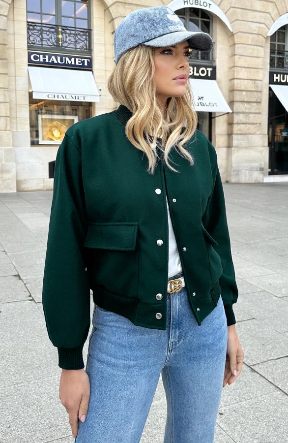 Soft Bomberjacket Smaragd – shoparchief, foto 2