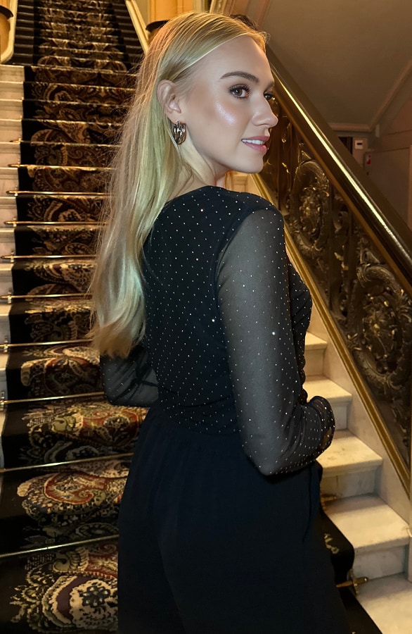 Strass Mesh Top – shoparchief, foto 4