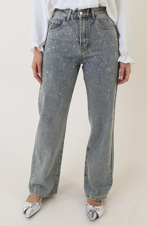 Diamond Denim Jeans Wide Leg – spijkerbroeken