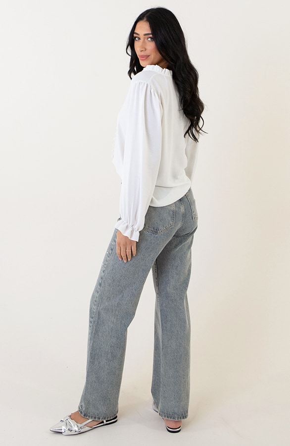 Diamond Denim Jeans Wide Leg – spijkerbroeken, foto 8