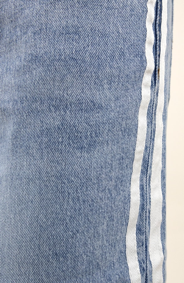 High Waist Denim Jeans mit Paspel Blue, Shoparchiv, Foto 2