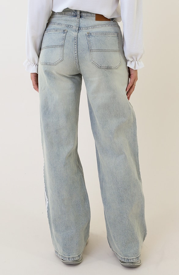 High Waist Denim Jeans mit Paspel Light Blue, Shoparchiv, Foto 6