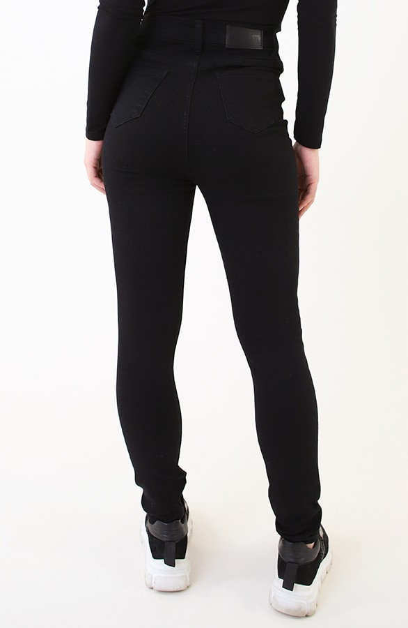 High Waist Stretch Skinny Jeans Black FMH – spijkerbroeken, foto 3