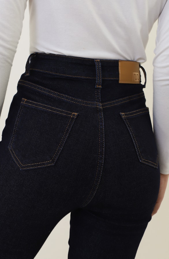 High Waist Stretch Skinny Jeans Dark FMH – spijkerbroeken, foto 11
