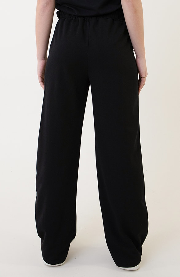 Scuba Wide Leg Pantalon Zwart – shoparchief, foto 6