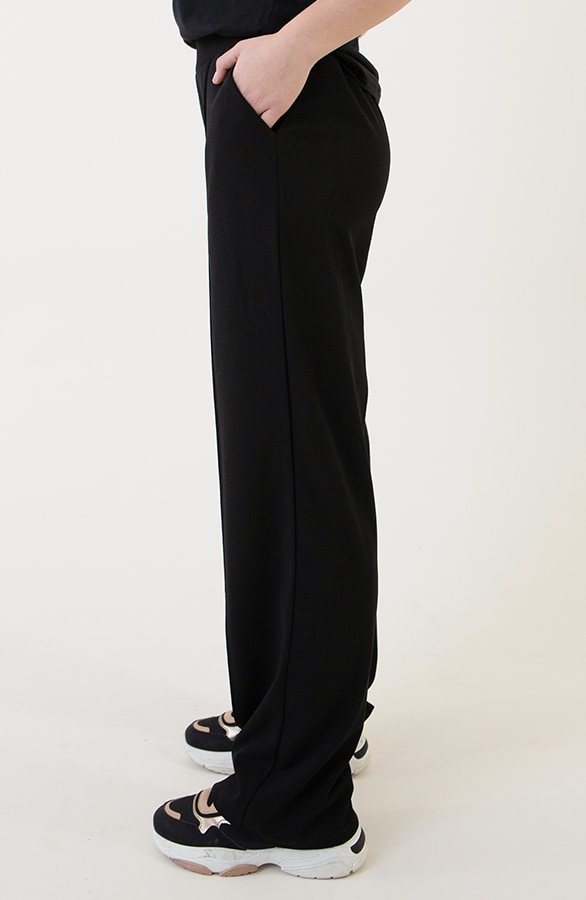 Scuba Wide Leg Pantalon Zwart – shoparchief, foto 7