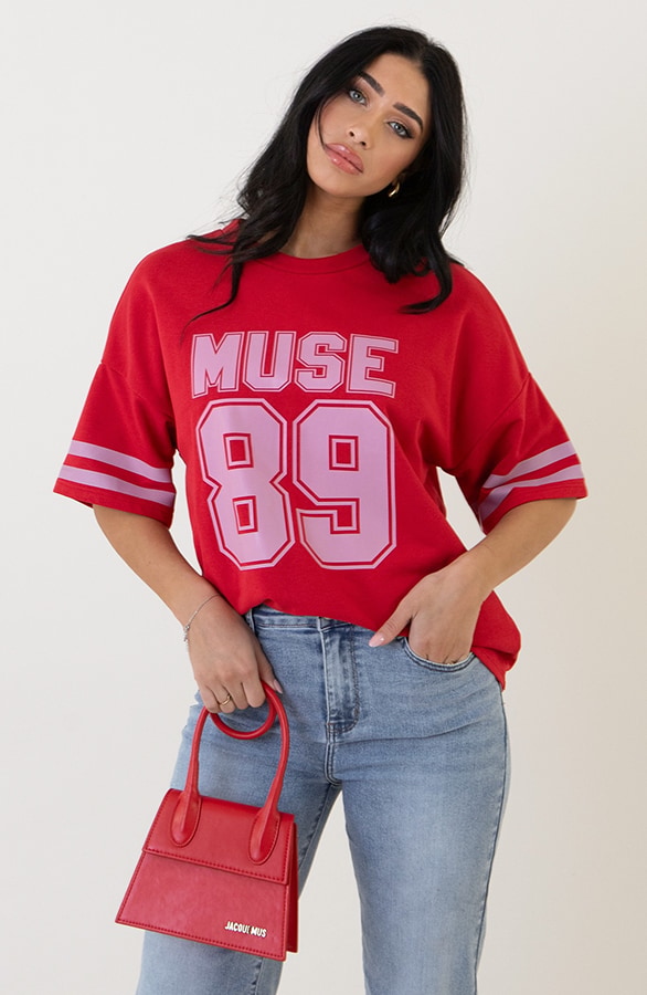 T-shirt With Muse 89 Rood – shoparchief, foto 11
