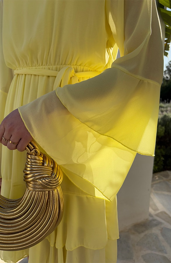 Atelier Ruffle Dress Butter Yellow – shoparchief, foto 7