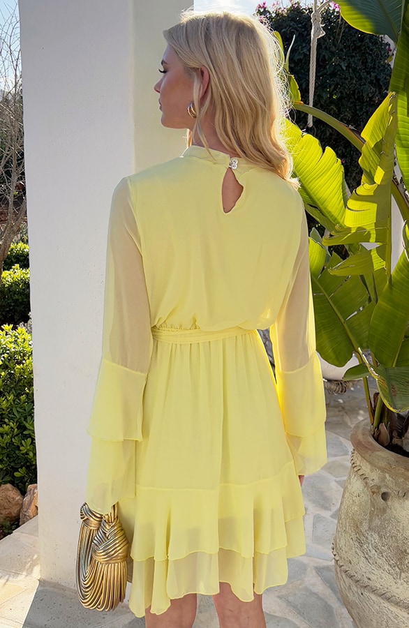 Atelier Ruffle Dress Butter Yellow – shoparchief, foto 2
