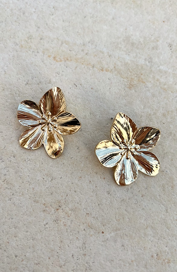 Boho Flower Oorbellen Goud – alle accessoires