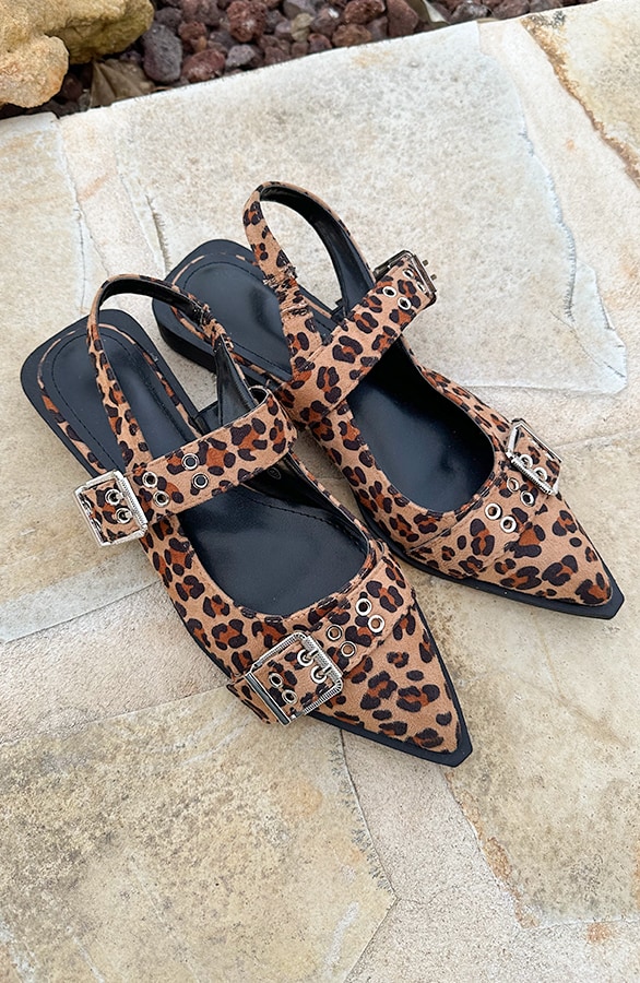 Buckle Slingback Leopard – shoparchief, foto 2