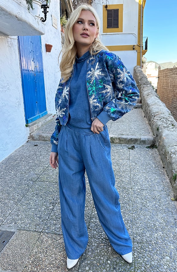 Casual Denim Pantalon – shoparchief, foto 2