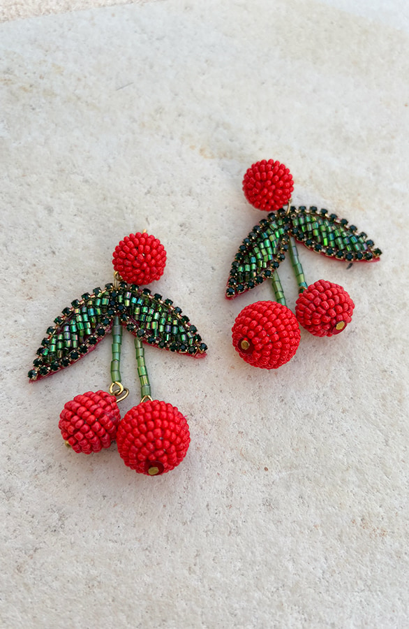 Cherry Beads Oorbellen – shoparchief