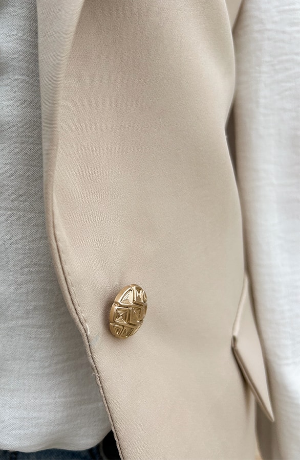 Elegant Blazer Gilet Beige, Westen, Foto 4