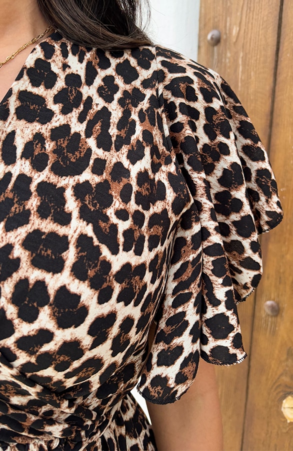Leoparden Kleid Schwarz, Kleider, Foto 5