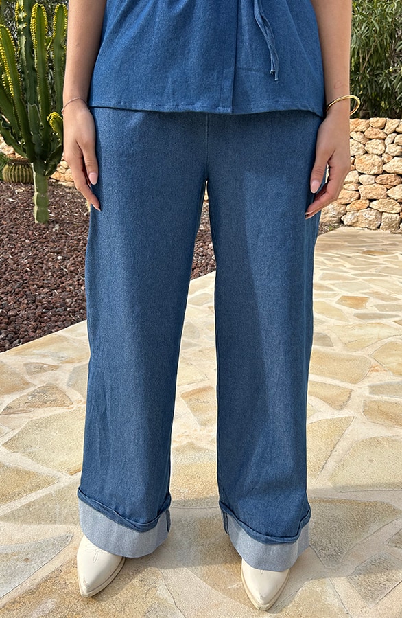 Loose Fit Denim Pantalon – shoparchief, foto 2