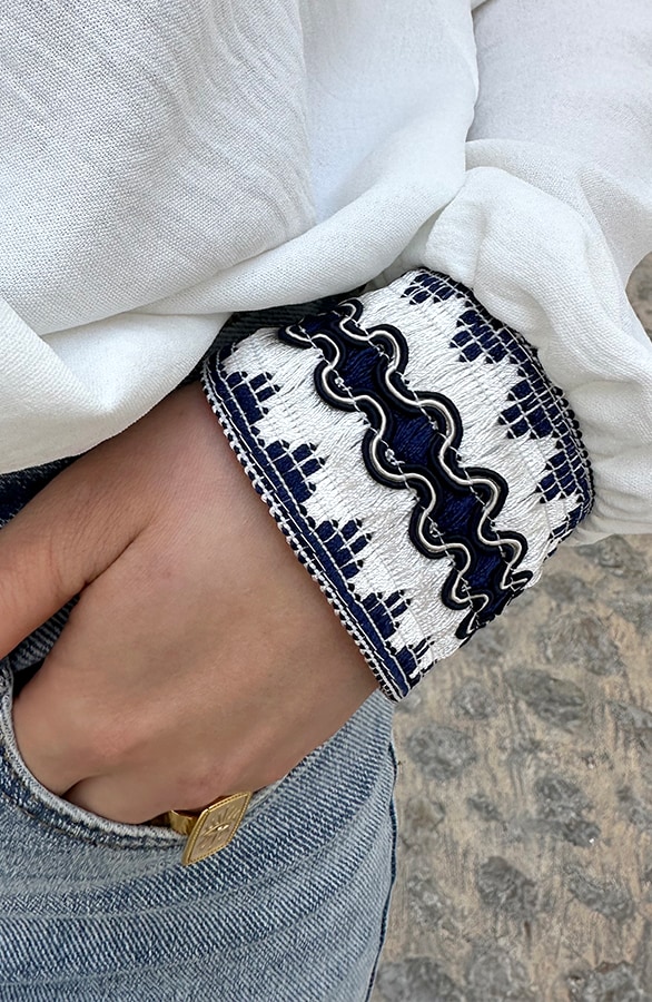 Marant Blouse Ecru Navy – shoparchief, foto 8