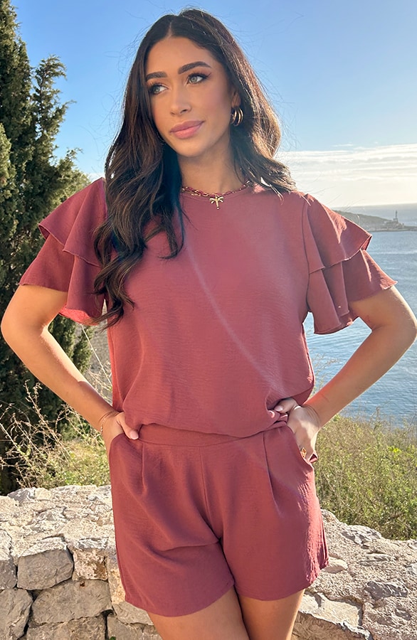 Mila Ruffle Top Dust Roze 2.0 – tops, foto 9