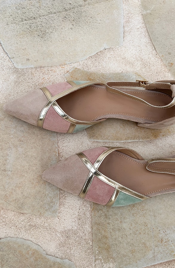 Pastel Sandalen Dames Goud – shoparchief, foto 3