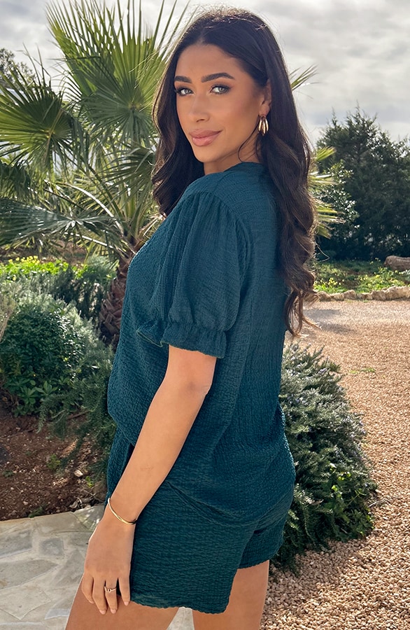 Smocked Short Sevilla Petrol 2.0 – shoparchief, foto 3