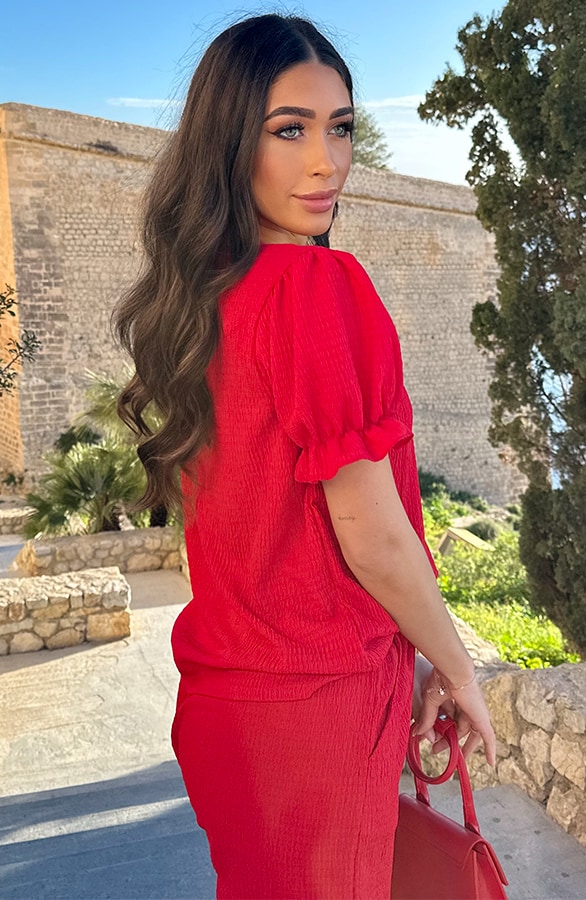 Smocked Top Sevilla Red 2.0 – shoparchief, foto 6
