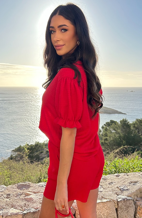 Smocked Top Sevilla Red 2.0 – shoparchief, foto 3