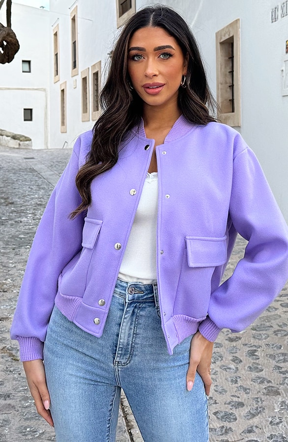 Soft Bomberjacket Lila – shoparchief, foto 2