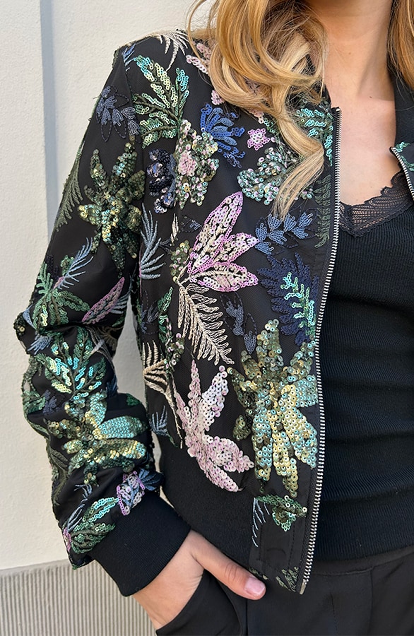 Cropped Tropical Detailed Jacket – shoparchief, foto 5