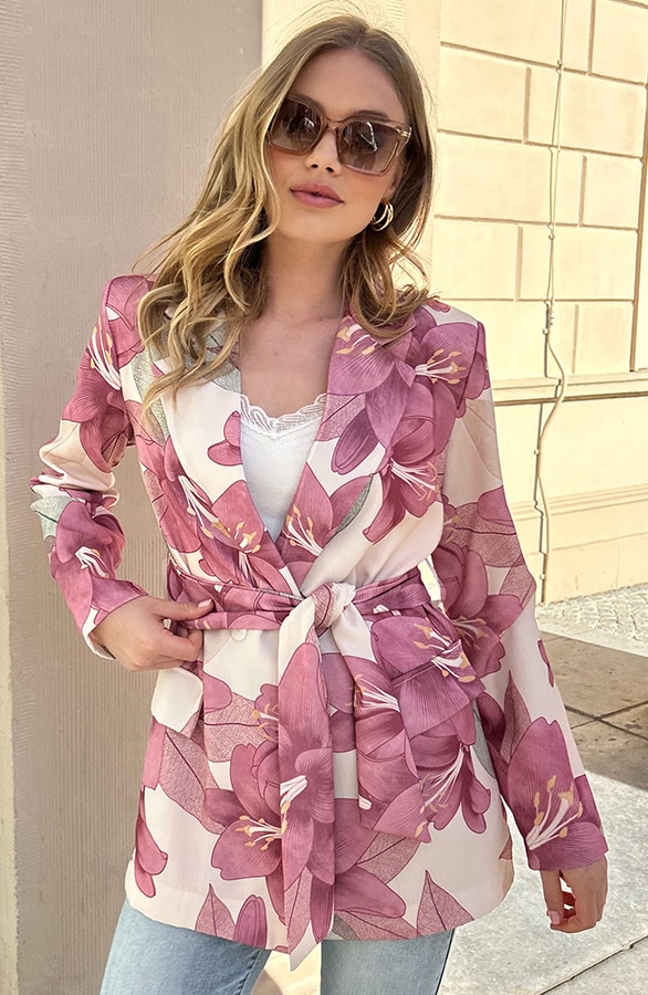 Luxury Botanic Blazer Dust Roze – shoparchief, foto 11