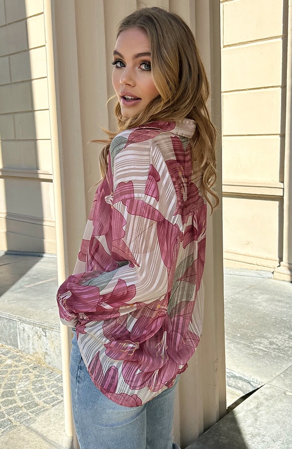 Luxury Botanic Bluse Dust Rosa, Shoparchiv, Foto 3