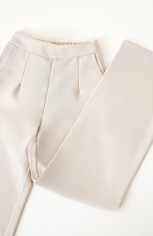 Pantalon Wide Leg Beige – broeken, foto 8