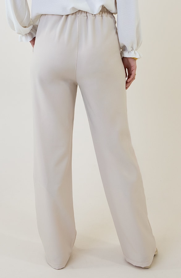 Pantalon Wide Leg Beige – broeken, foto 7