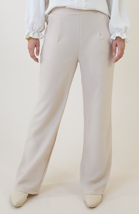 Pantalon Wide Leg Beige – broeken, foto 6