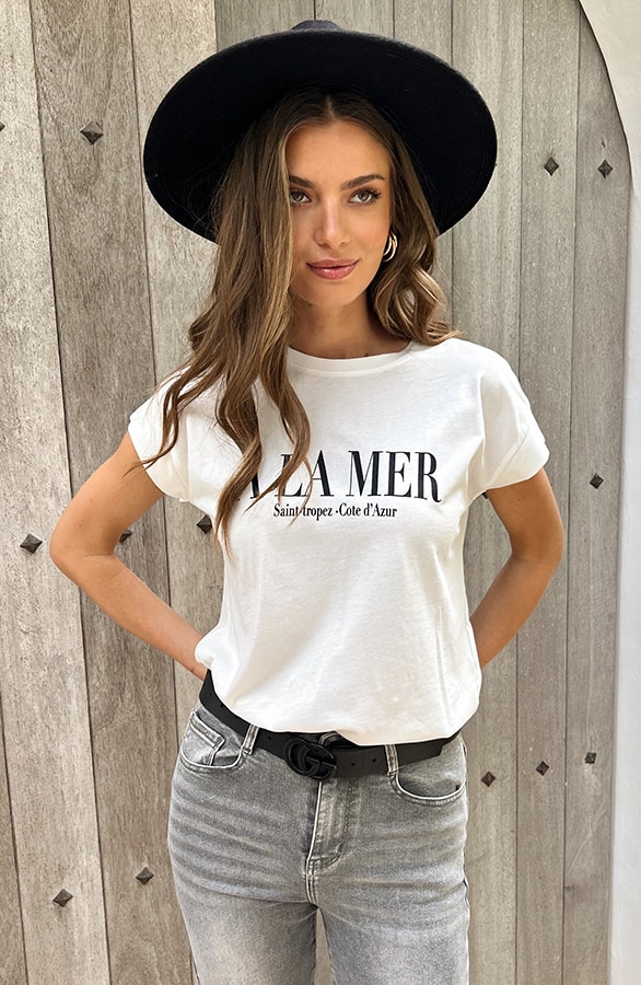 A La Mer Art Work Top – shoparchief, foto 3