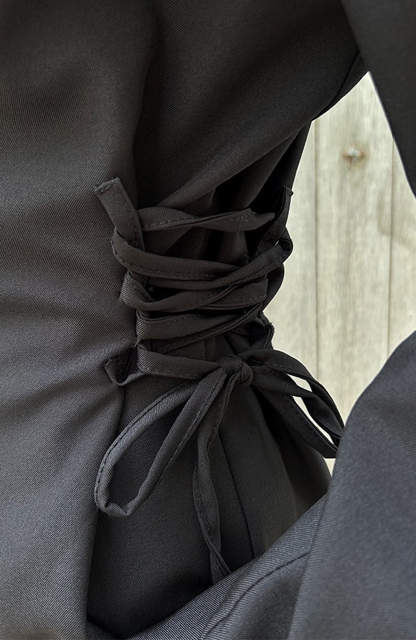 Blazer Met Strik Detail Zwart – shoparchief, foto 4