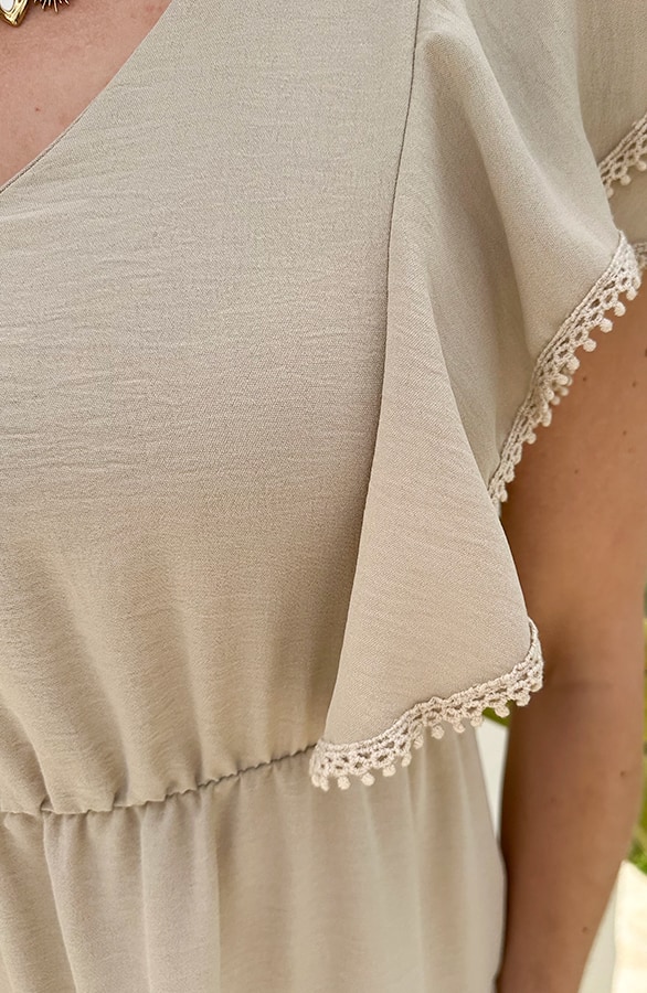 Cala Jondal Jurk Beige – jurken, foto 6