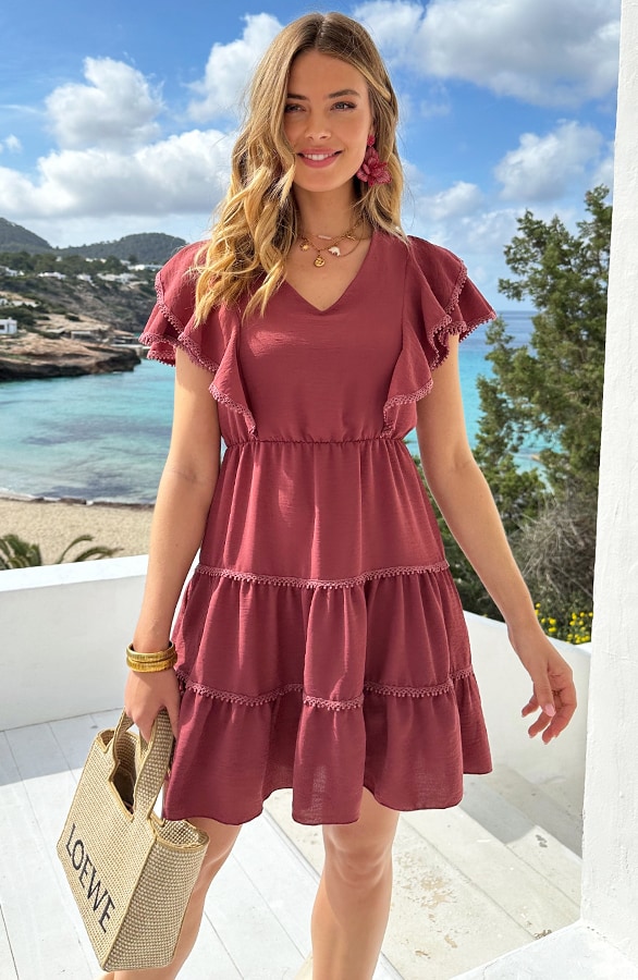 Cala Jondal Jurk Dust Roze – jurken, foto 3