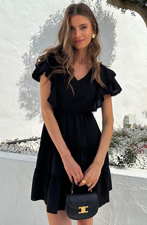 Cala Jondal Jurk Zwart – jurken, foto 7