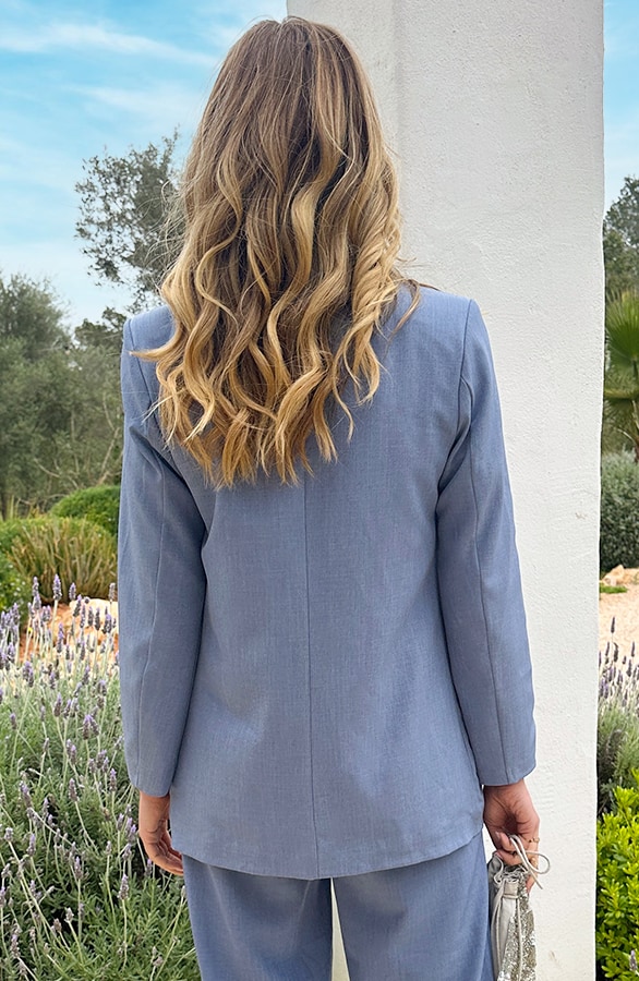 Casual Oversized Blazer Jeans Blue, Foto 3