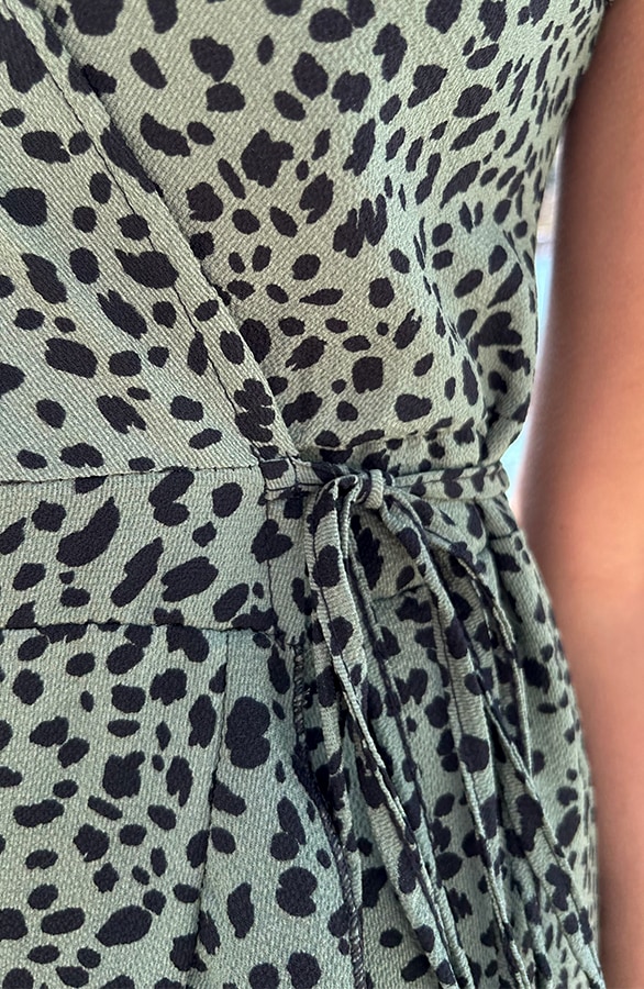 Cheetah Jurk Midi Legergroen – shoparchief, foto 10