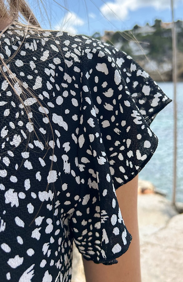 Cheetah Jurk Midi Zwart – jurken, foto 6