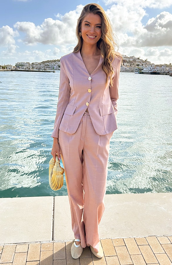 Classy Muse Getailleerde Blazer Dust Roze – shoparchief, foto 10