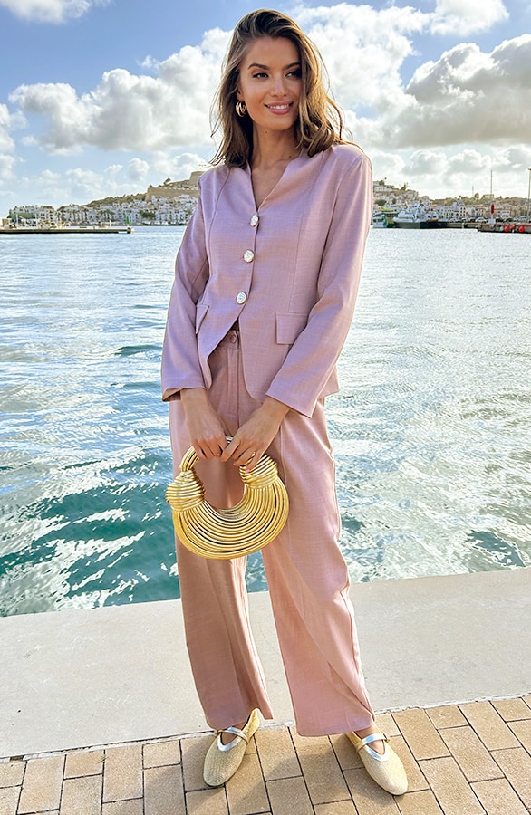 Classy Muse Getailleerde Blazer Dust Roze – shoparchief, foto 8