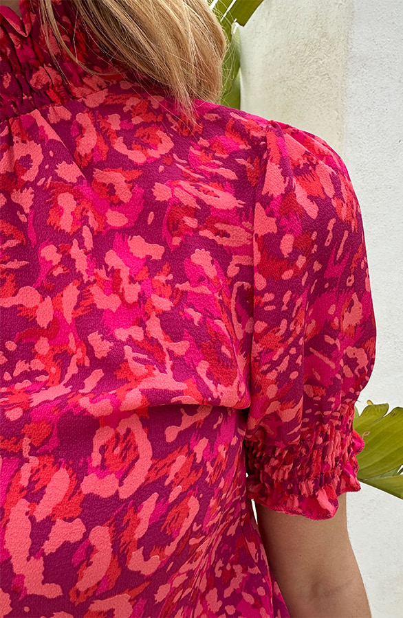 Col Top Print Fuchsia Koraal – shoparchief, foto 7
