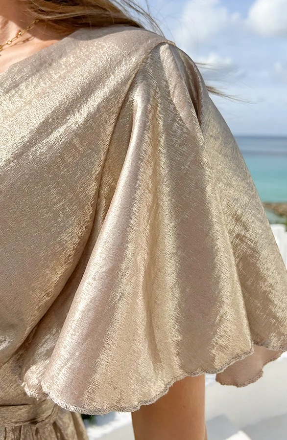 Florence Kleid Metallic Gold, Kleider, Foto 6