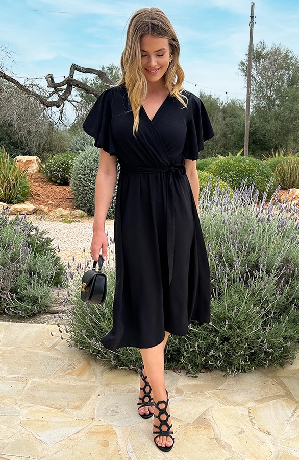 Florence Midi Jurk Zwart 2.0 – jurken, foto 8