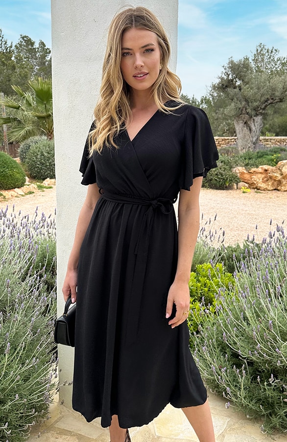 Florence Midi Jurk Zwart 2.0 – jurken, foto 7