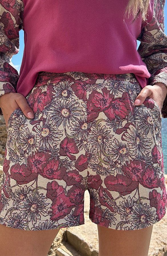 Flower Short Burgundy – shoparchief