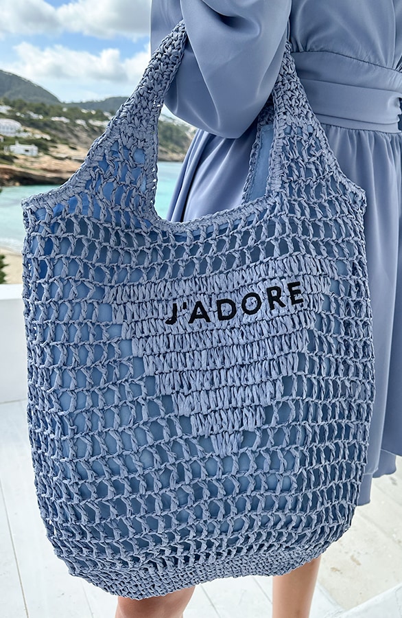 Gehaakte J Adore Tas Jeans Blauw – shoparchief