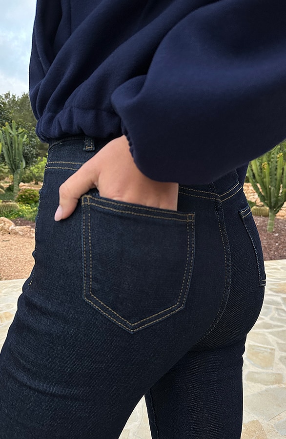 High Waist Stretch Skinny Jeans Dark FMH – spijkerbroeken, foto 3